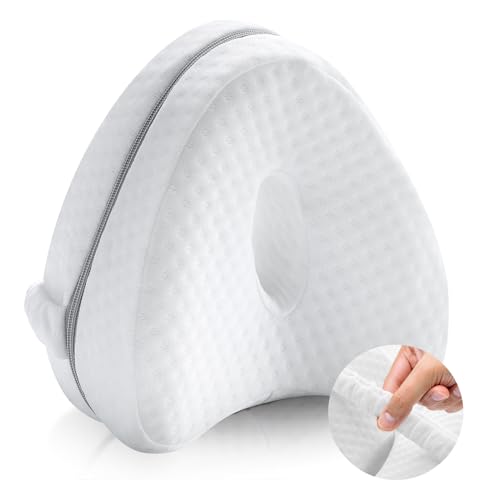LAPONO Almohada Ortopédica para Pierna y Rodilla,Espuma con Memoria Alivia el Dolor de Espalda...