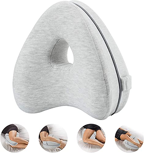 CREATESTAR Almohada para Piernas, Almohada Rodillas para Dormir Almohada para Dormir de Lado de...