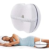 Almohada para la rodilla para personas que duermen de lado, almohadas de espuma viscoelástica para...