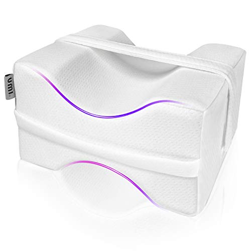Amazon Brand - Umi Almohada de Rodilla, Almohada Piernas para Dormir, Almohada de Apoyo para la...