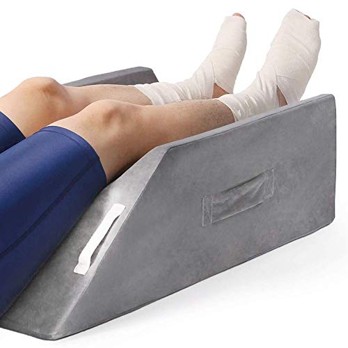 Almohada de soporte para piernas, espuma viscoelástica, para cirugía de tobillo, lesiones en las...