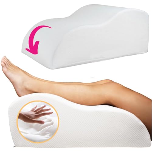 OrtoPrime Almohada Viscoelástica para Piernas Hinchadas Mejora la Circulación - Cojín Cuña...