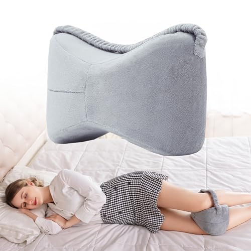 WDEC Almohada Ortopédica para Pierna y Rodilla, Espuma con Memoria, Almohada Piernas Dormir, Alivia...