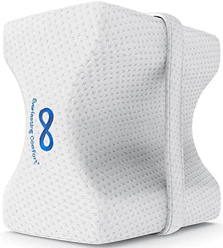 Everlasting Comfort ® Almohada para Piernas de Dormir - Cojín para Dormir de Lado con Soporte de...