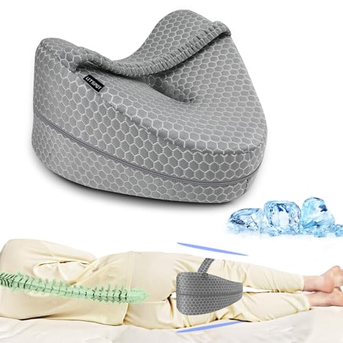 LITSPOT Almohada de Enfriamiento para Pierna y Rodilla Cojín Ergonómico Dormir de Lado Dormir de...