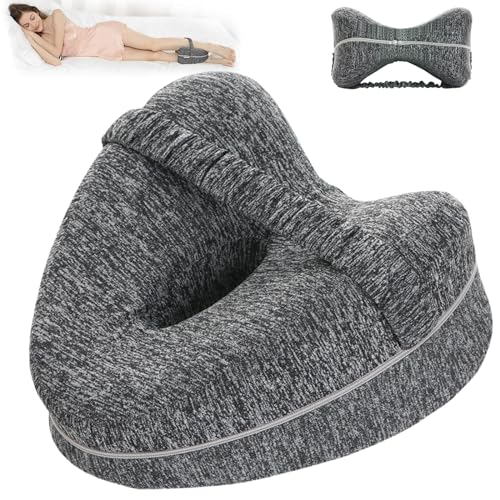 Sporgo Almohada ortopédica para piernas: almohada para rodillas para dormir de lado, fundas...